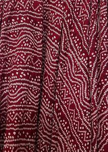 Maroon Bandhani Print Skirt