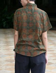 Printed Cotton Ajrakh shirt