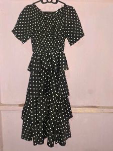Chic Polka Dot Tiered Dress