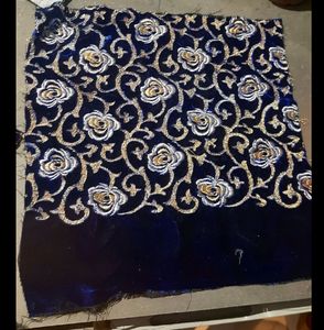 Set If 4 Velvet Embroidary Cutouts For Home Decor