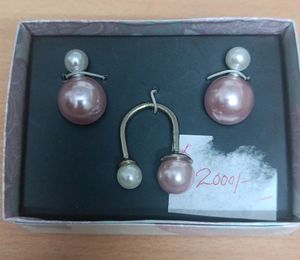 Brand New Avon Back N Front Earrings & Ring Set