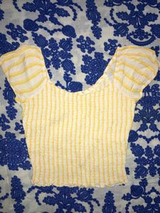 Striped Smocked Top