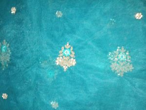 Teal Embellished Lehenga Skirt