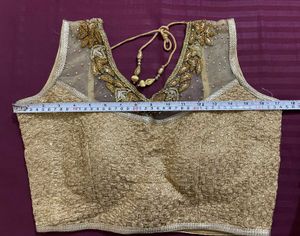Embellished Golden Blouse
