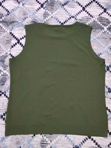 Olive Green Sleeveless Top