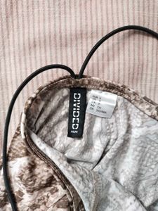 🤎Snakeskin Print Mini Dress