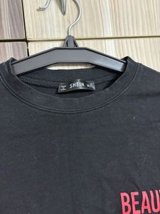 shein initial printed top