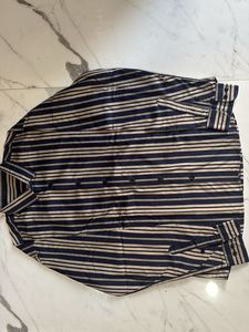 Striped Button-Up Shirt