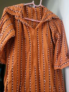 Striped Cotton Kurta Dress