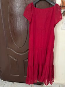 likenew good flare Maxi Dress free belt