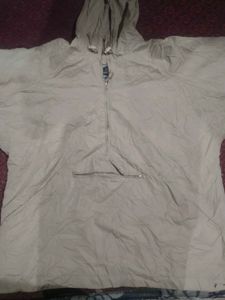 Men's Tan Anorak Hooded Jacket