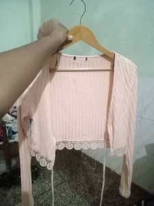 Pink Knit Cardigan