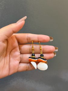 Unique Shell & Beaded Earrings