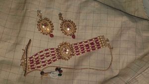 Elegant Kundan & Pearl Choker Set