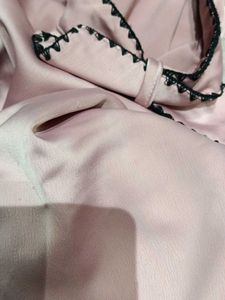 Chic Pink Satin Bow Top