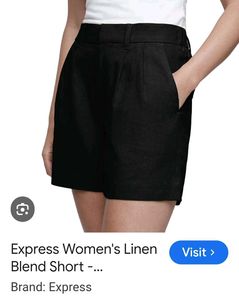 Express Black High-Waisted Tailored Shorts