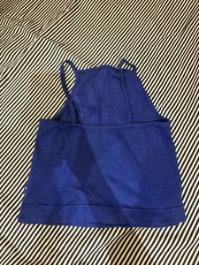 Blue Ribbed Tank Top 💙🦦