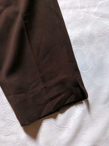 Brown Wide Leg Trousers