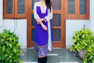 Purple Anarkali Suit