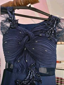 Elegant Navy Blue Gown