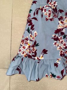 Floral Off-Shoulder Ruffle Dress