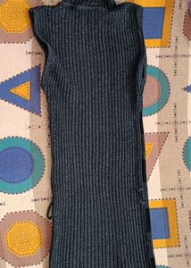 Black Nd Grey Strips Dress