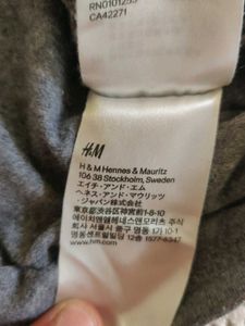 H&amp;M Grey Spaghetti Strap Camisole Top