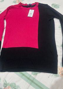 Completely New Color Block Long Sleeve Top