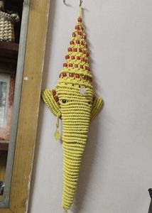 Handmade Macrame Ganesha Wall Hanging