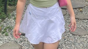 White Skort