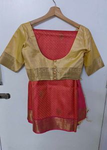 Pure Silk Kanjivaram Saree with Zari (Nalli)