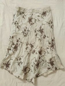 Floral Print mid skirt