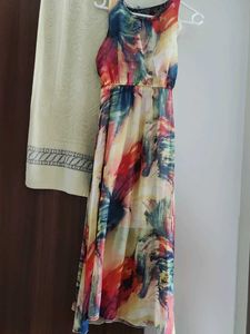 Colorful Abstract Maxi Dress