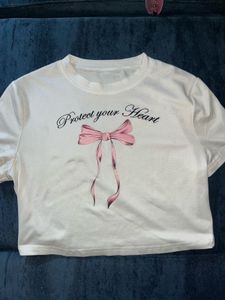 white crop tee inspired by Pinterest