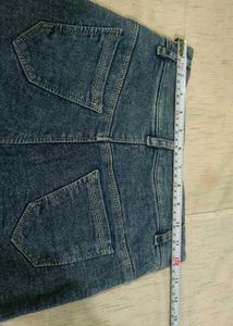 Trendy Blue Denim Cargo Jeans