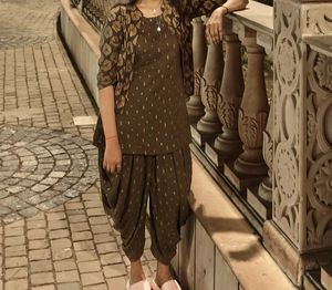 Libas Women Kurta Dhoti Pant And Ethnic Jacket