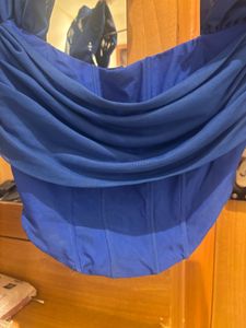 Blue Corset Top