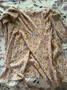 Floral Print Wrap Dress