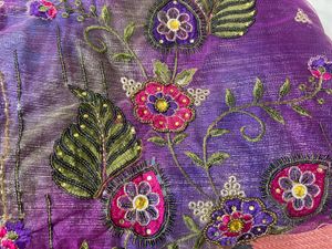 y2k mumma half net chatpate saree