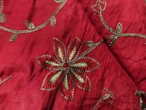 Embroidered Red dupatta