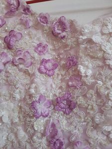 Stunning Lilac Embroidered Gown