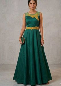 Elegant Green Ethnic Gown