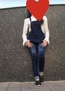 Distressed Denim Overalls quality 10/10