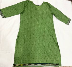 Green &amp; Blue Printed Kurta Set