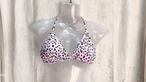 Stylish Cheetah Print Bikini Top