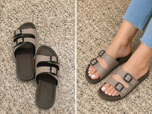 Comfortable Double Buckle Slides