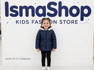 Quilted Navy Winter Coat with Fur Hood