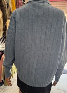 Cable Knit Zip-Up Cardigan