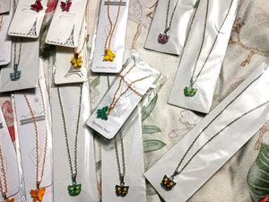 Assorted Butterfly Necklaces 10 pcs