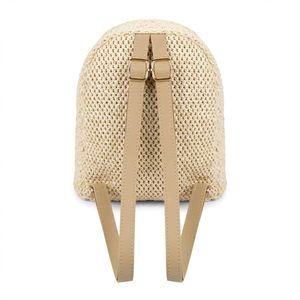 Straw Weave Mini Backpack